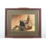 B Hogday, Life Study, pastel, signed and dated 97 lower right,