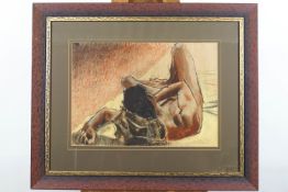 B Hogday, Life Study, pastel, signed and dated 97 lower right,