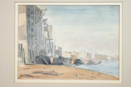 Jan Kurthals - Antibes, pen and ink and watercolour, signed and titled lower left,