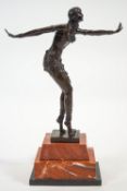 After Dimitri Chiparus, a bronze sculpture, 'The Kapurthala Dancer',