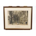 A set of ten Victorian lithographs depicting Elizabethan interiors in Kent and Essex,