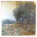 Early 20th century continental school, Extensive landscape, oil on canvas,