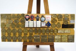 Automobilia - a group of cast brass annual show badges and others
