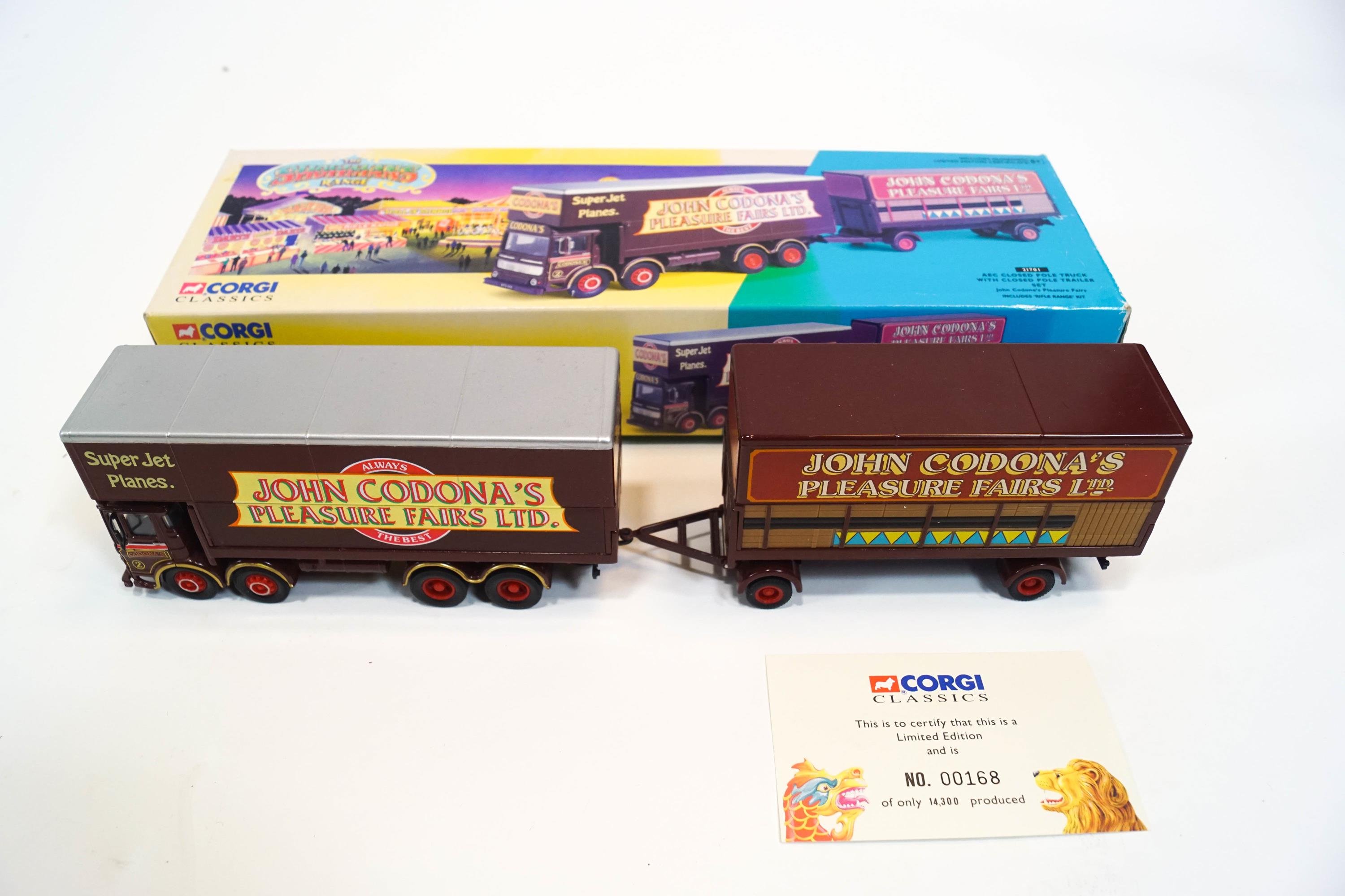 Corgi Showmans 24801 - Ensemble Camion Leyland Dodgem Et Caravane (occasion)