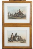 E Kaufman after George Walker, The Journeyman, coloured etchings, a pair,