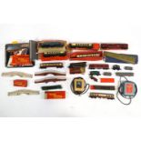 A selection of boxed Triang locomotives, carriages and wagons,