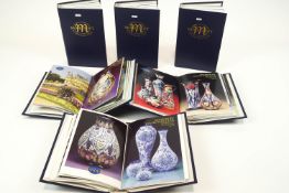 A set of Moorcroft Collectors Club newsletters in six folders