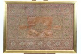 A Rajasthani embroidery, the fragment of rectangular section,