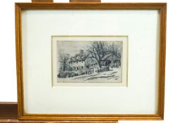 Wembley Street scene, pencil, signed 'TWB' and dated April 23 '81 lower right, framed and glazed,