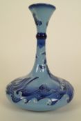 A Moorcroft Limited edition, Centennial yacht vase, of slender compressed bottle form, circa 1996,