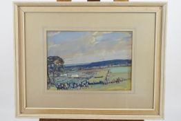 GW Allinson, watercolour, Point to Point, Chirveley', signed lower right, framed and glazed,