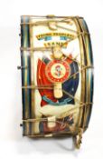 A Salvation Army bass drum from the 'Young Peoples Band', circa 1940,