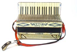 A Settimio ! Soprani' Three accordion, cased,
