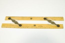 A Newman of Soho Square pair of rulers