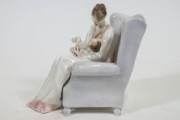 A Royal Worcester figure 'Hush-a-bye-Baby',