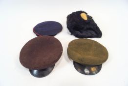 A group of assorted costume/fancy dress items to include two chauffeur's caps,