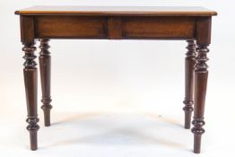 A Victorian mahogany side table