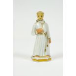 A 19th century Continental scent bottle in the form of a monk,