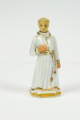A 19th century Continental scent bottle in the form of a monk,