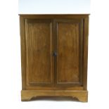 A French oak and poplar panelled food safe,