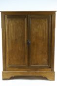 A French oak and poplar panelled food safe,