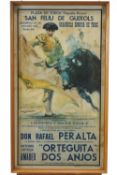 A pair of 20th century Spanish bullfighting posters,