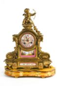 A 19th century French mantle clock,