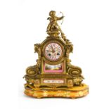 A 19th century French mantle clock,