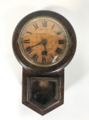 A H.A.C drop dial wall clock (Wusttemberg)