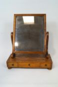 A Victorian mahogany swing frame dressing table mirror,