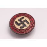 A Third Reich socialist party membership lapel badge