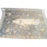 A woven wall hanging of William Morris 'Flora' 106cm x 71cm