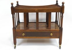 A mahogany Canterbury, 19th century,