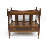 A mahogany Canterbury, 19th century,