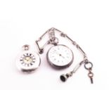 A collection of two pocket watches to include: A large open face chronometer pocket watch,