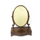 A 19th century mahogany dressing table swing mirror,