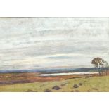 Edward Francis Wells, Dew Pond, watercolour signed lower right 17cm x 24.5cm.