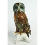 A Karl Ens porcelain model of a Tawny owl, 20th century, printed blue ENS marks and pattern No 7375,