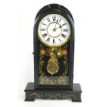 An American (Jerome & Son) eight day striking clock, late 19th century,