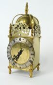 An early 20th century brass Lantern clock in the 17th century style,