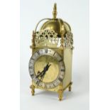 An early 20th century brass Lantern clock in the 17th century style,