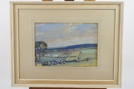 G W Allinson, watercolour, Point to Point, Chirveley', signed lower right, framed and glazed,