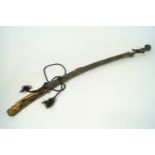 An arab shamshir sword, possibly from Morocco or Algeria,