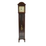 A mahogany and oak long case clock,
