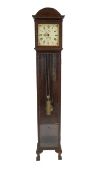 A mahogany and oak long case clock,