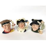 A group of Royal Doulton character jugs, comprising Tam O'Shanter (D6632), Dick Whittington,