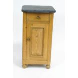 A pine pot cupboard,