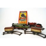 An Ubilda vintage train set, comprising a locomotive , carriages and track,