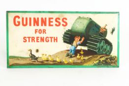 A 'Guinness For Strength' rectangular advertising sign,