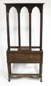 A Victorian mahogany hall stand,